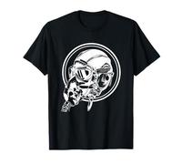 Pilote avec Masque à gaz dans Le Cockpit T-Shirt