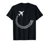 Pilote Aviation Phonetic Alphabet Aviation Hommes Femmes Papa T-Shirt