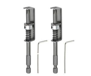 Pilote d'alignement à ressort à plusieurs matériaux - Construction en aluminium - Design compact pour espaces de travail étroits - Outil de positionnement de ressort pour le travail du bois