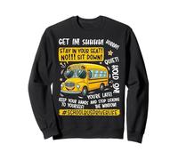 Pilote de Bus Scolaire Amusant La Vie du dernier Jour d'école Enseignant Enfants Sweatshirt