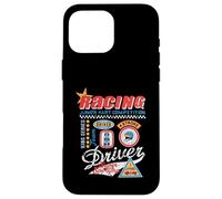 Pilote de compétition de Karting Vintage Racing Junior Coque pour iPhone 16 Pro Max