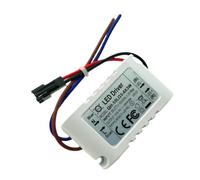 Pilote de Courant Constant LED 300ma Ac-dc 4-10w pour Projecteur Encastré | Protection Surtension, Gestion Thermique, Boîtier Plastique Blanc, pour Maintenance, Électriciens, Rénovations