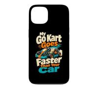 Pilote de Course de Karting de Dessin animé Mon Kart va Plus Vite Que Coque pour iPhone 13