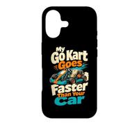 Pilote de Course de Karting de Dessin animé Mon Kart va Plus Vite Que Coque pour iPhone 17
