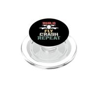 Pilote de Drone Amusant Build-It Fly-It Crash-It Repeat PopSockets PopGrip pour MagSafe