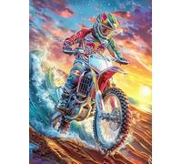 Pilote de Motocross dans Le désert 1000 Pieces Casse-tête Expert Confirmé en Carton Haute Densité Ã‰Pais Mythes Animal Plante Très Difficile Anti-Stress Loisir Créatif Cadeau Fête des