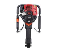 Pilote de pieux 52 cc - Avec moteur à 2 temps et amortissement des vibrations - Pour clôture, jardin, agriculture - Frapper puissant des poteaux - Sans besoin d'alimentation - 1900 W - 2,03 CV
