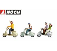 Noch Figurines conducteurs de scooters, voie N