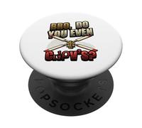 Pilote d'équation de Levage d'hélicoptère Physique aéronautique PopSockets PopGrip Adhésif