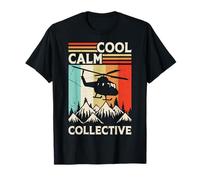 Pilote d'hélicoptère collectif Cool Calm Rétro T-Shirt