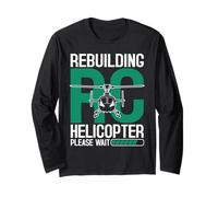 Pilote d'hélicoptère RC pour reconstruction d'hélicoptère RC Manche Longue