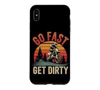 Pilote Dirt Bike Go Fast Get Dirty Tout Terrain Coque pour iPhone XS Max