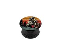 Pilote Dirt Bike Go Fast Get Dirty Tout Terrain PopSockets PopGrip Adhésif
