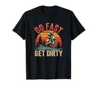 Pilote Dirt Bike Go Fast Get Dirty Tout Terrain T-Shirt