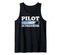 Pilote en Cours Apprenti Avion Humour Débardeur
