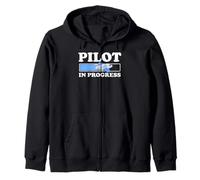 Pilote en Cours Apprenti Avion Humour Sweat à Capuche