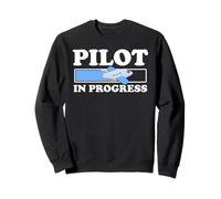 Pilote en Cours Apprenti Avion Humour Sweatshirt