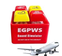 Pilote Et Équipage D'alerte De L'équipage - Simulateur De Son D'avertissement Avec Lumière LED, Bouton De Sécurité Du Cockpit D'aviation | Survival Course Pendant Pour Les Ventilateurs D'aviation Sac