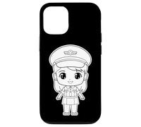 Pilote fille style dessin animé leçons de vol Coque pour iPhone 12/12 Pro