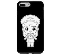 Pilote fille style dessin animé leçons de vol Coque pour iPhone 7 Plus/8 Plus
