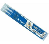Pochette de 3 recharges - encre effaçable - FriXion Ball & FriXion Clicker - pointe moyenne - bleu