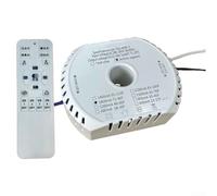 Pilote LED intelligent 24-30 V à intensité variable et changement de couleur avec télécommande, double entrée pour lustre, entrée CA 180-265 V, courant de sortie 1200-2200 mA, boîtier blanc (2200 mA)