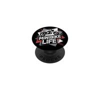 Pilote Minibike Pit Bike Passionné Moto Tout Terrain PopSockets PopGrip Adhésif