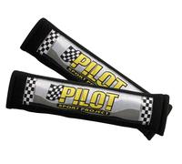 Pilote, paire de coussins de ceinture de sécurité - Noir