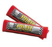Pilote, paire de coussins de ceinture de sécurité - Rouge