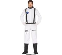 Pilote Traumschiff Mission Combinaison spatiale Carnaval Costume Galaxy Exploration Aventure, Taille : 54 - 56 (XL) Couleur : Blanc