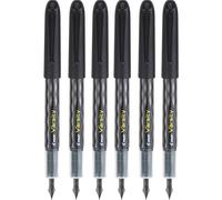 Pilote Varsity Disposable Fountain Pens Black Ink (90010) Pack de 6