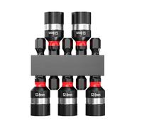 Pilotes de noix, Nut Driver Bit Set - Ensemble de douille des tournevis | 5x Chuck Socket Magnitic Hext Hex Change Changement Tool Setters pour assemblage mécanique