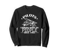 Pilotes regardant Les Gens Depuis 1903 au-Dessus des Nuages Sweatshirt