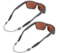 Pilotfish Sangle de câble de retenue de lunettes réglable sans queue : lunettes de soleil, lunettes, lunettes (14 pouces, paquet de 2 originaux)