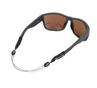 Pilotfish Sangle de câble de retenue de lunettes réglable sans queue : lunettes de soleil, lunettes, lunettes (16 pouces, gris bronze)