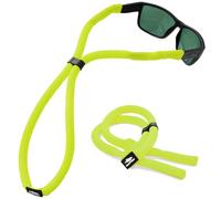 Pilotfish Sangle de lunettes de soleil flottante, réglable, imperméable, haute visibilité, support en néoprène pour homme et femme, Lot de 2 jaunes, taille unique