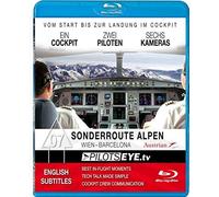Pilotseye.Tv Across The Alps Vienna - Barcelona : Blu-Ray Disc® : Low Level Cockpit Flight Austrian Airbus A 321-200 [Region Free]