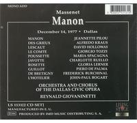 Pilou, Alfredo Kraus, Holloway, Toz - Manon (Intégrale) : Opéra-comique en 5 actes & 6 tableaux