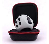 PILPOC theFube Fidget Cube - Fidget Toys Deluxe, pour Adultes et Enfants - Étui de Protection Premium, Cube Anti Stress, Jouet Anti Stress Contre l'Anxiété, TDAH, TOC, Autisme (Gris)