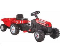 Pilsan Tracteur autoporté, remorque et tracteur à pédale actif pour enfants avec remorque, siège réglable, klaxon couineur, 3 ans et plus