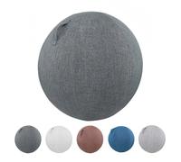 PiLtaR Housse Ballon Gym Housse Ballon de Exercice Housse De Swiss Ball Ballon Bureau Anti-saleté Durable Housse De Protection Antidérapante pour Ballon pour Le Grossesse,Gris,75cm