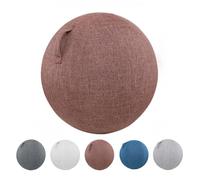 PiLtaR Housse Ballon Gym Housse Ballon de Exercice Housse De Swiss Ball Ballon Bureau Anti-saleté Durable Housse De Protection Antidérapante pour Ballon pour Le Grossesse,Marron,75cm
