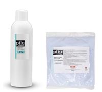 pilu cosmetic Kit de blanchiment : 500 g de décoloration classique bleu dans un sachet I Poudre décolorante sans poussière et 1000 ml d'oxydant I Oxyde crème I Oxycrème (6 %)
