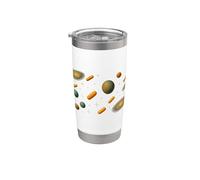 Pilule capsule orange univers crypto cadeau Gobelet isotherme en acier inoxydable double paroi