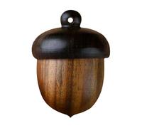 Pilule en bois - Style naturel de noix de pin - Organisateur de pilules de voyage décoratif - Étui médical compact avec couvercle sûr, petite boîte à bijoux et boîte à pilules quotidienne