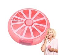 Pilule ronde hebdomadaire - Boîte de pilules hebdomadaire, ABS Pill Weekly Pill Organize | Boîte de rangement de pilules hebdomadaire ronde, bon accessoire de stockage transparent pour