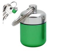 Pilules en métal - boîte de rangement colorée, porte-clés | Organisateur de pilules portables avec des tampons éponges, une boîte pratique pour le camping, des voyages d'affaires, des visites de sacs