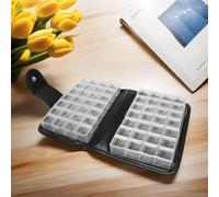 Pilulier 14 jours et vitamines 2 semaines am-pm 4 doses par jour Étui de rangement pratique et portable pour la maison, les voyages et le bureau