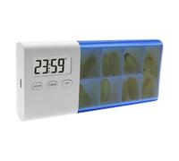 Pilulier - 155 g | Boîte quotidienne de pilules | Distributeur automatique de médicaments portable pour personnes âgées avec alarme USB, organiseur à 7 compartiments Scintillation Vibration Alarme