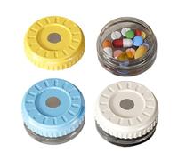 Pilulier | 3 unités organiseur magnétique compact de médicaments - Étui distributeur de pilules | pour homme, femme, enfant, fille, adolescent, adulte plus âgé